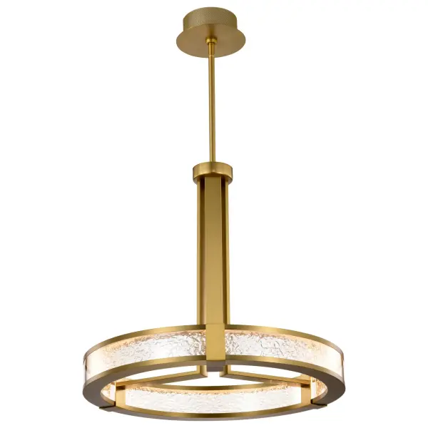 Darrow 24" LED Pendant in Vintage Brass - Image 14