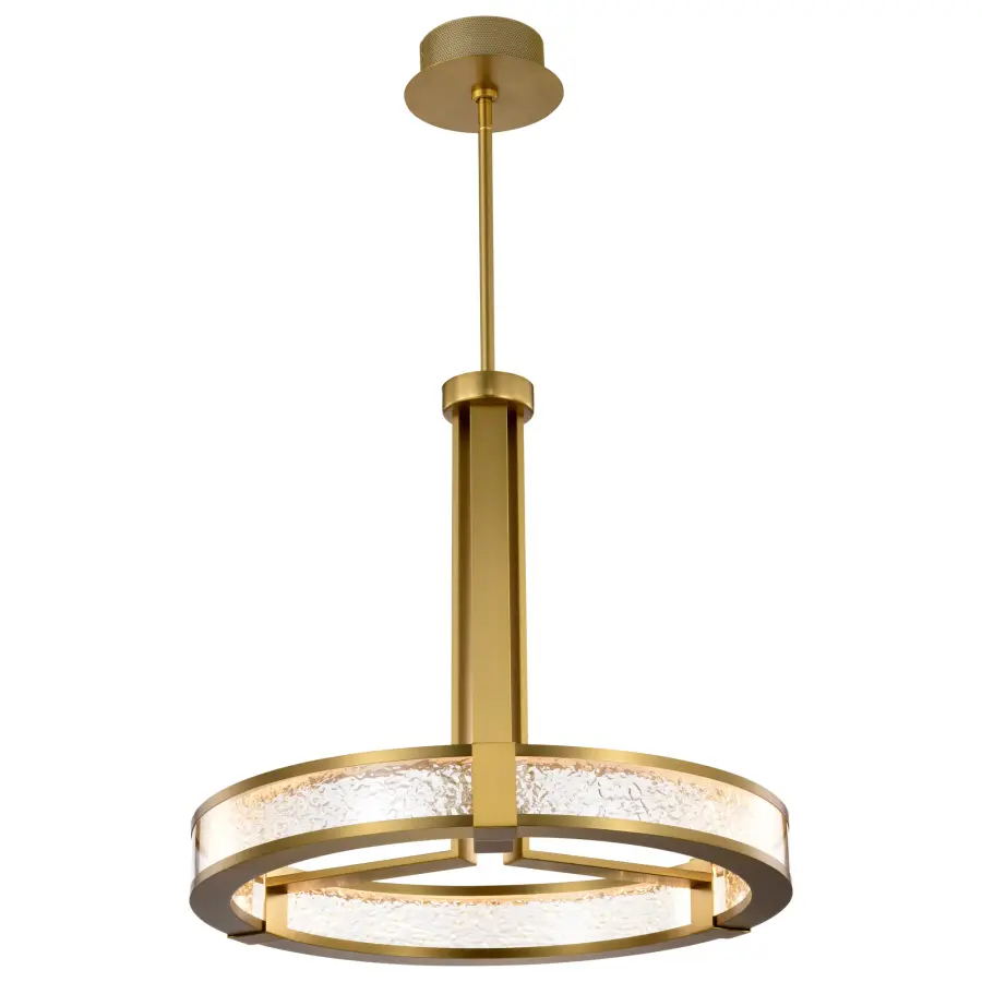 Darrow 24" LED Pendant in Vintage Brass - Image 14