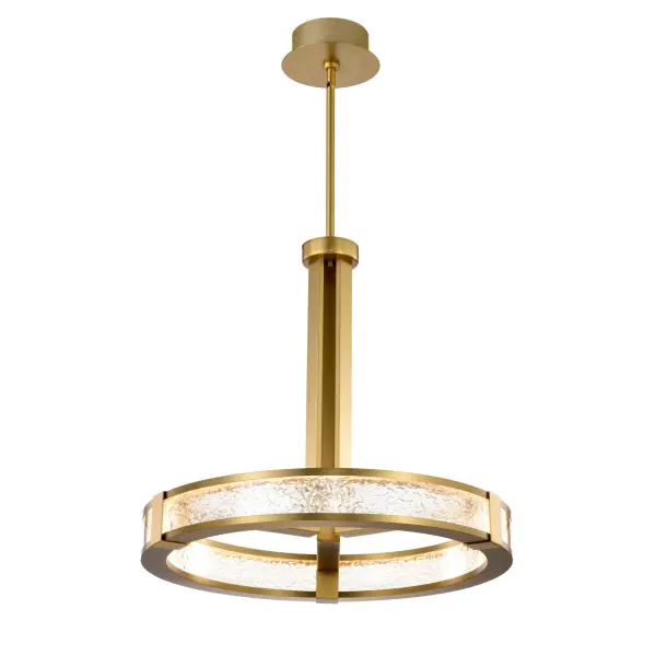 Darrow 24" LED Pendant in Vintage Brass - Image 4