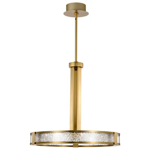 Darrow 24" LED Pendant in Vintage Brass - Image 5
