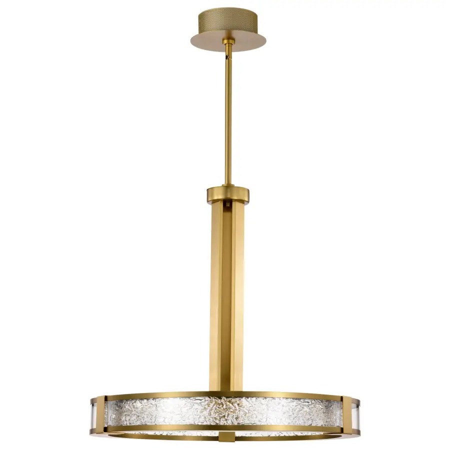 Darrow 24" LED Pendant in Vintage Brass - Image 5