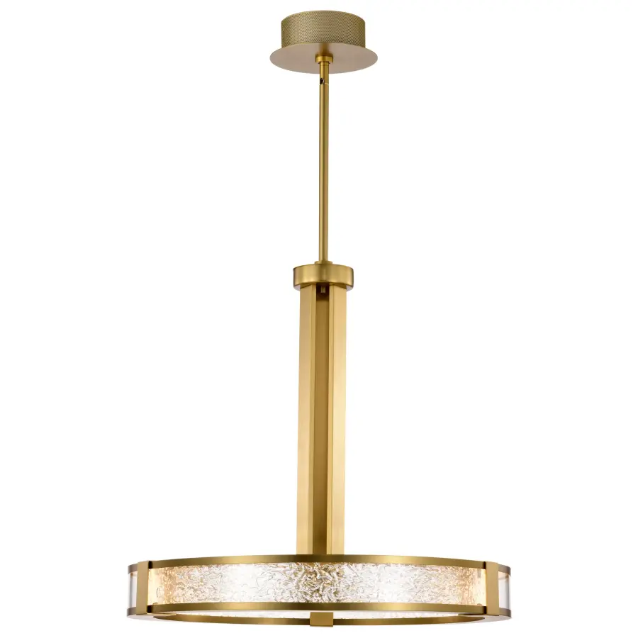 Darrow 24" LED Pendant in Vintage Brass - Image 6