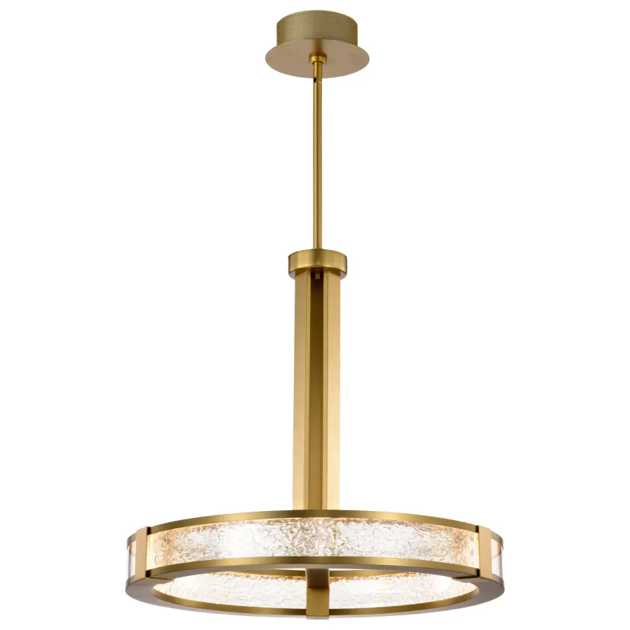 Darrow 24" LED Pendant in Vintage Brass - Image 8