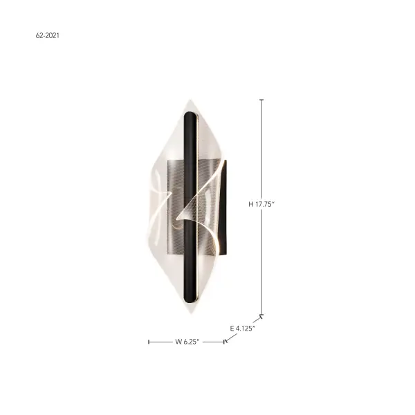 Geneva 18" LED Wall Sconce in Matte Black - Image 19