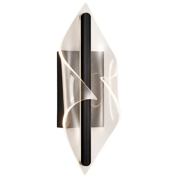 Geneva 18" LED Wall Sconce in Matte Black - Image 6