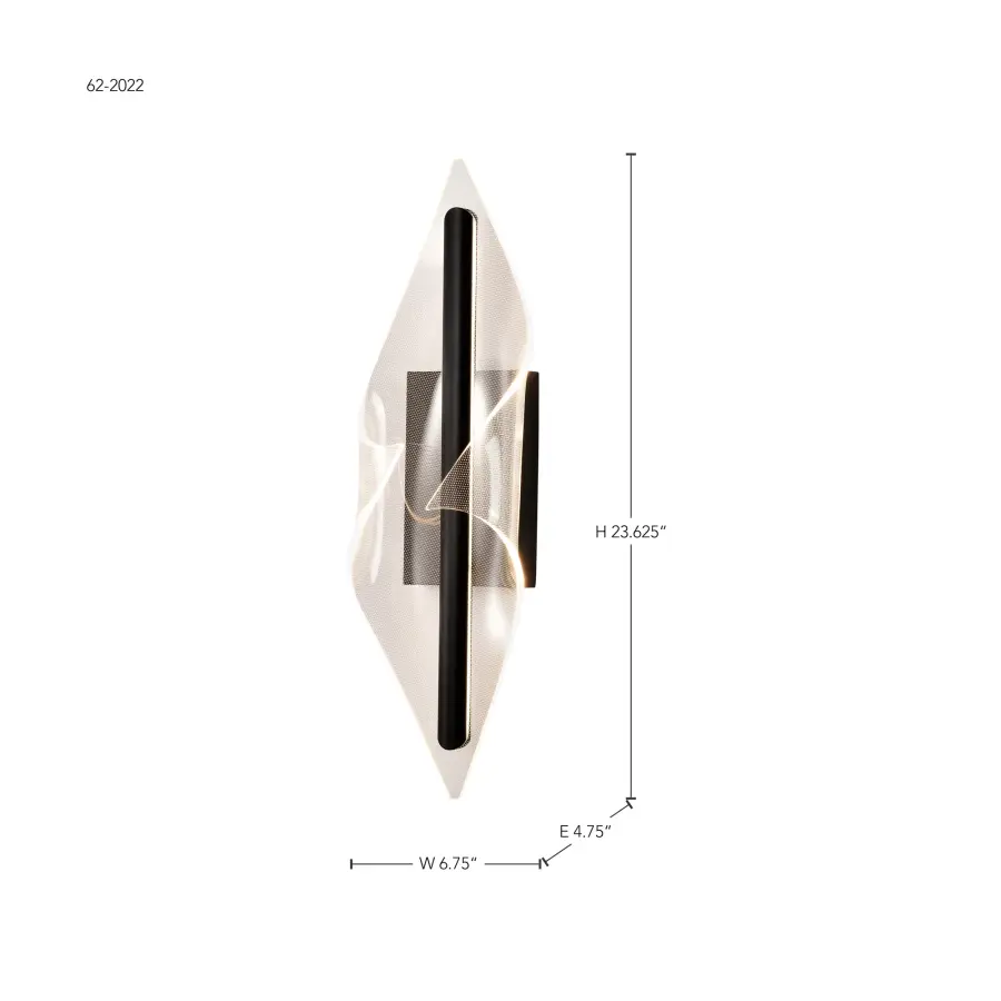 Geneva 24" LED Wall Sconce in Matte Black - Image 16