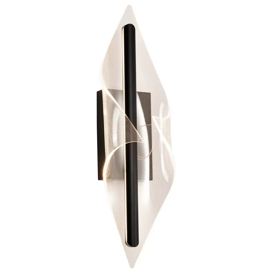 Geneva 24" LED Wall Sconce in Matte Black - Image 4