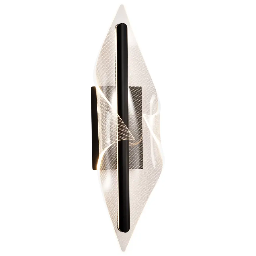 Geneva 24" LED Wall Sconce in Matte Black - Image 6