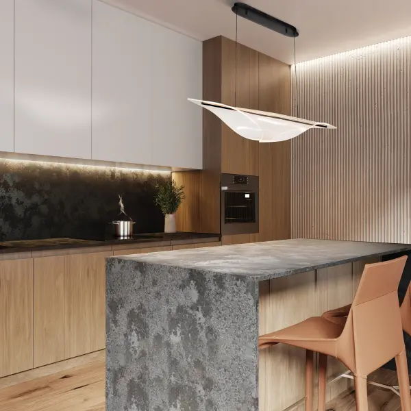 Geneva 46" LED Island Pendant in Matte Black - Image 21