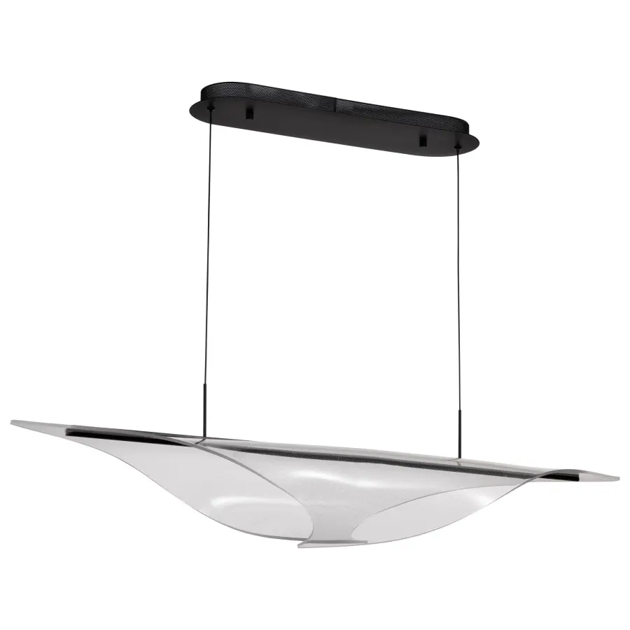 Geneva 46" LED Island Pendant in Matte Black - Image 5