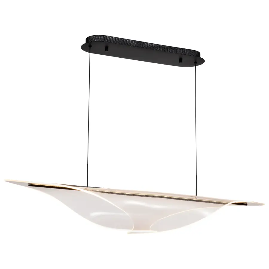 Geneva 46" LED Island Pendant in Matte Black - Image 6