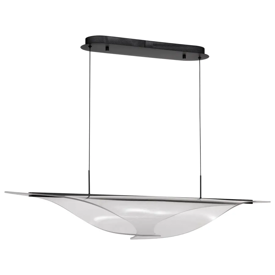 Geneva 46" LED Island Pendant in Matte Black - Image 7