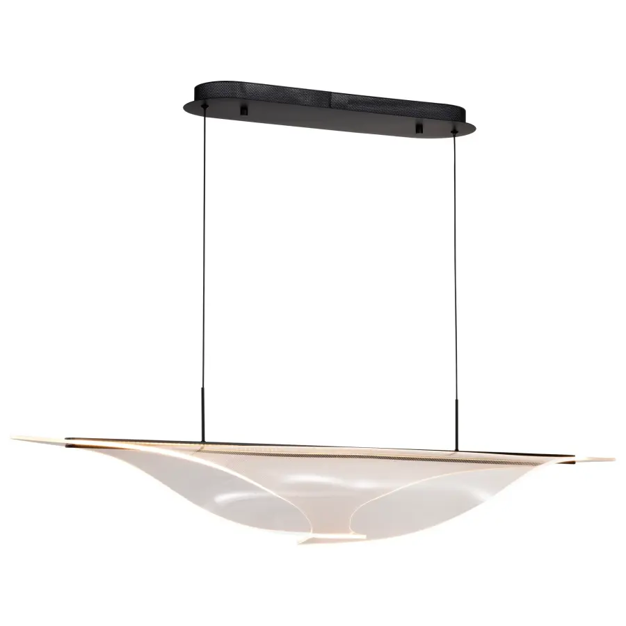 Geneva 46" LED Island Pendant in Matte Black - Image 8