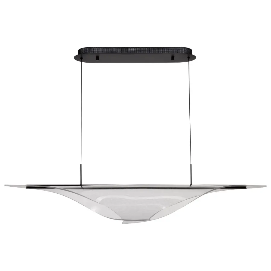 Geneva 46" LED Island Pendant in Matte Black - Image 9