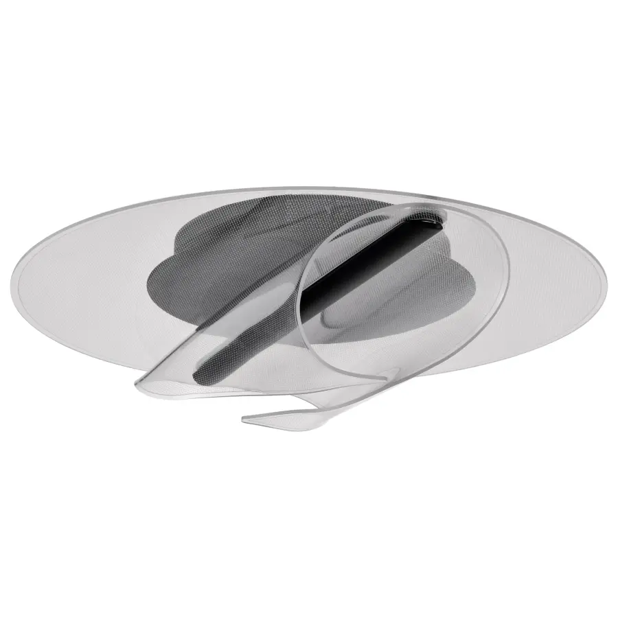 Geneva 18" LED Flush Mount in Matte Black - Image 1