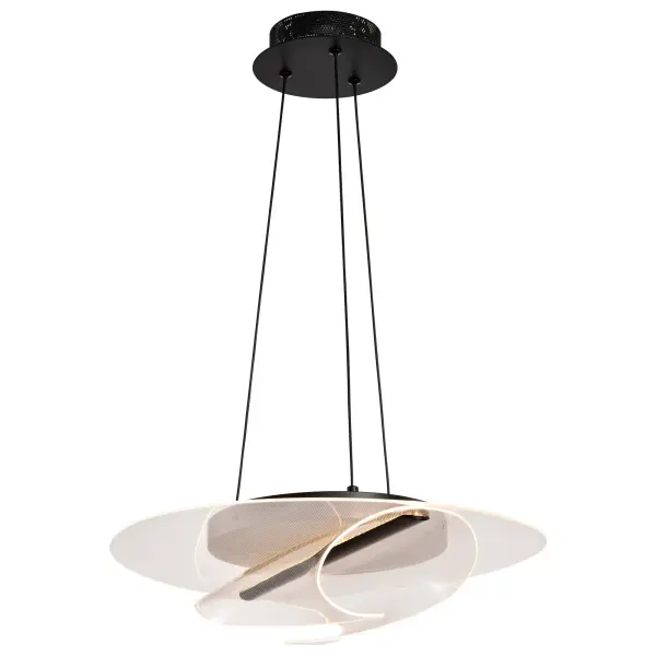 Geneva 18" LED Pendant in Matte Black - Image 4