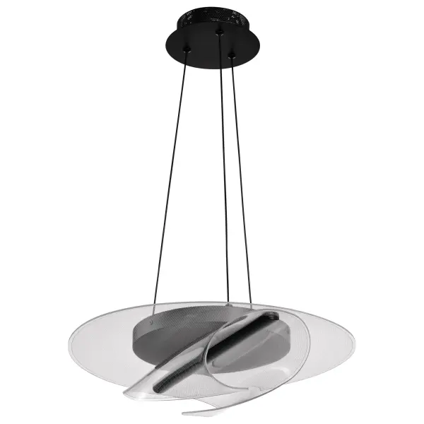 Geneva 18" LED Pendant in Matte Black - Image 5