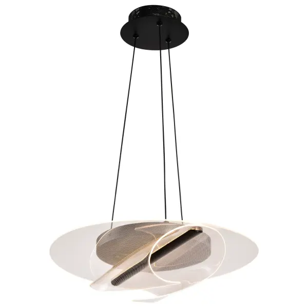 Geneva 18" LED Pendant in Matte Black - Image 6