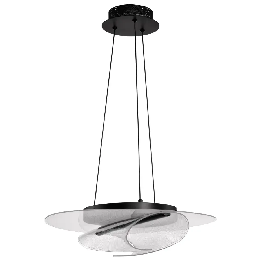 Geneva 18" LED Pendant in Matte Black - Image 7