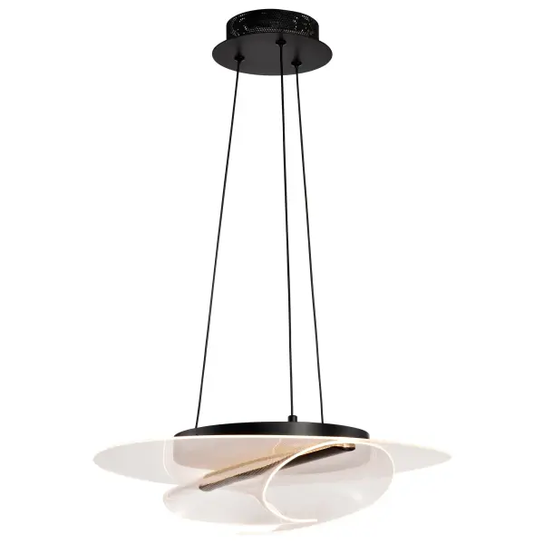 Geneva 18" LED Pendant in Matte Black - Image 8