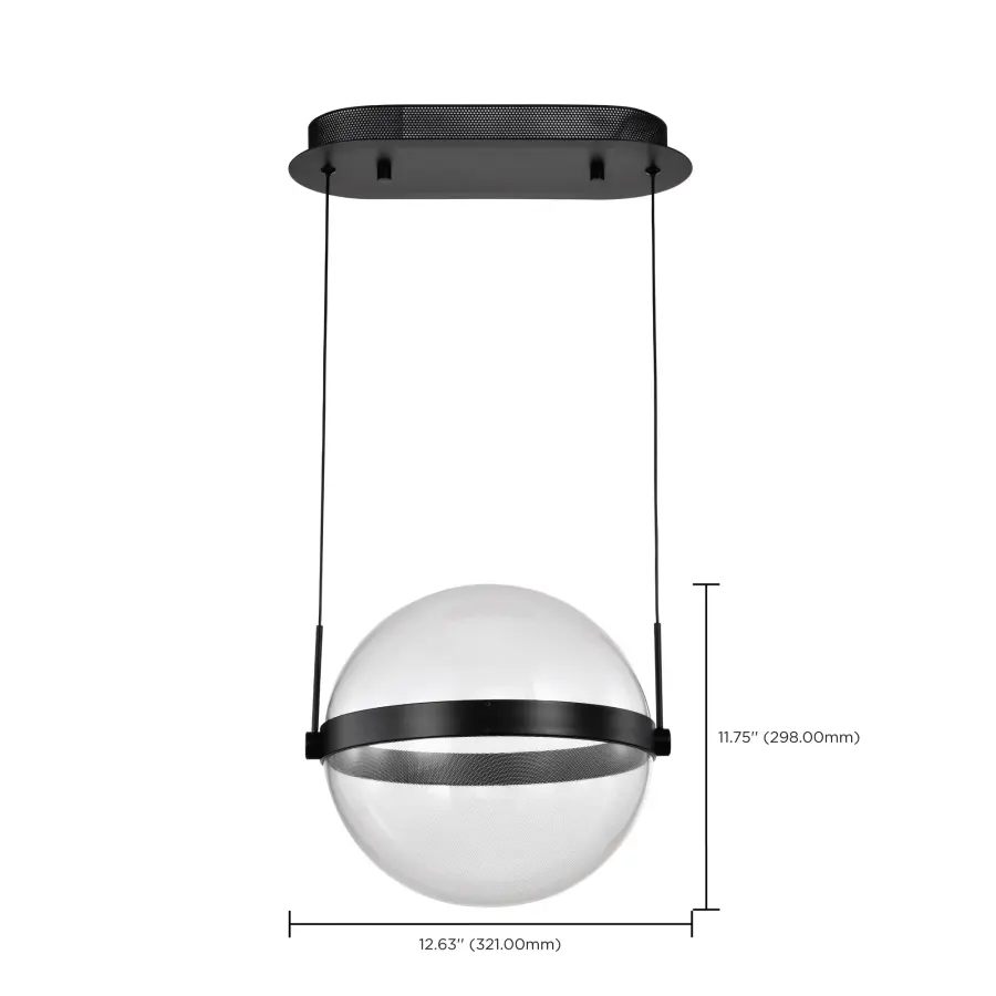 Modern Spherical LED Pendant with Intricate Pattern Design - Image 15