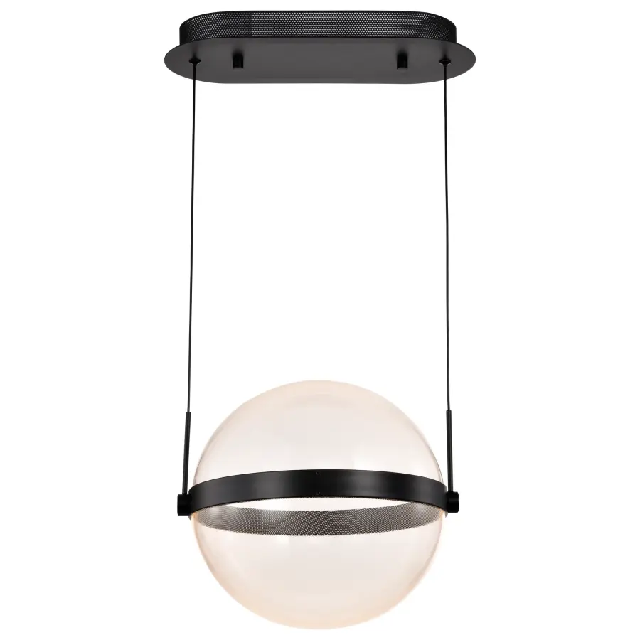 Modern Spherical LED Pendant with Intricate Pattern Design - Image 4