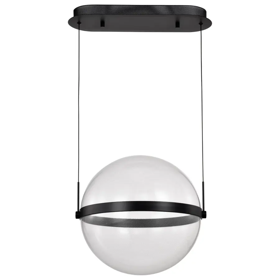 Arvada 16" LED Pendant in Matte Black - Image 1
