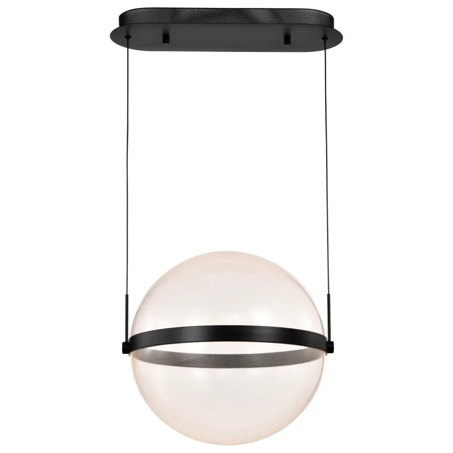 Arvada 16" LED Pendant in Matte Black - Image 4