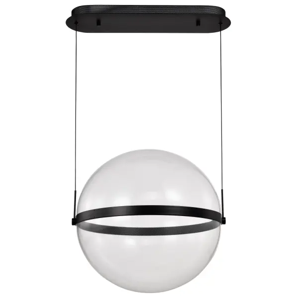 Modern Spherical Pendant with Intricate Pattern & Energy-Efficient LED - Image 1