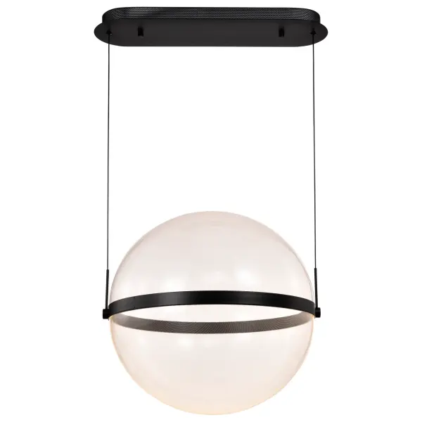 Modern Spherical Pendant with Intricate Pattern & Energy-Efficient LED - Image 4