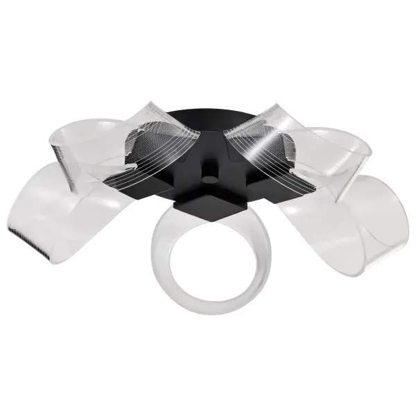 Bold Contemporary Design with Artistic Twisted Ribbon Acrylic - Image 1