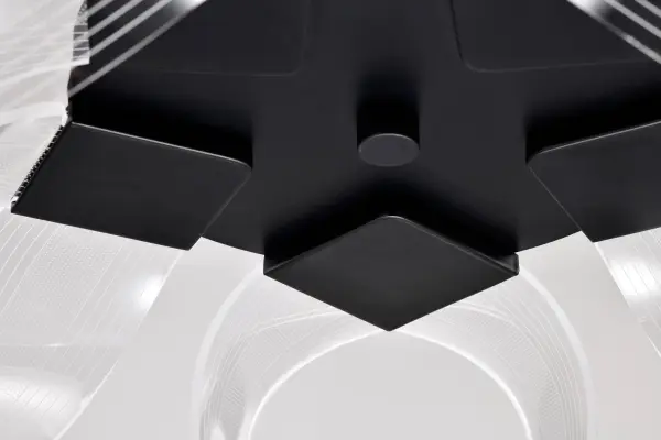 Sculptural Modern Chandelier with Artistic Twisted Acrylic Design - Image 11