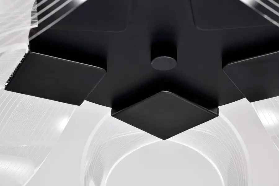 Sculptural Modern Chandelier with Artistic Twisted Acrylic Design - Image 11