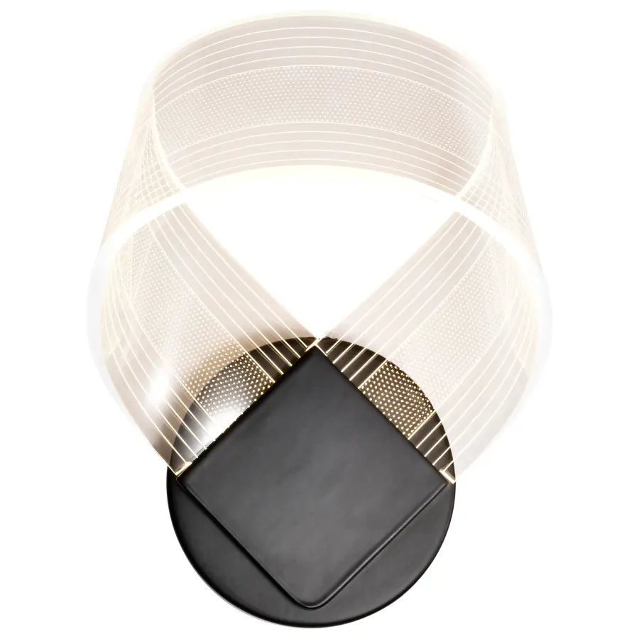 Artistic LED Wall Sconce with Sculptural Acrylic Design - Image 12