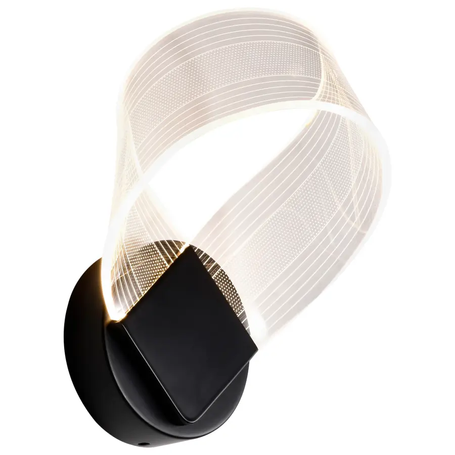 Artistic LED Wall Sconce with Sculptural Acrylic Design - Image 4