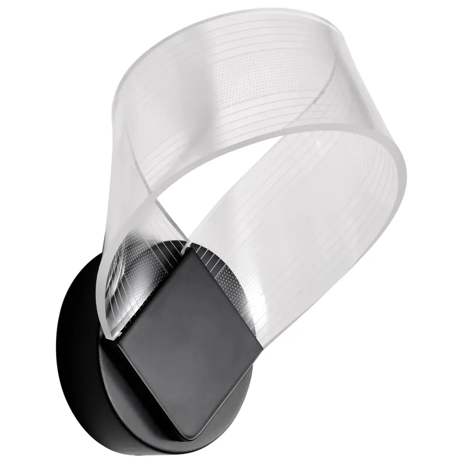 Artistic LED Wall Sconce with Sculptural Acrylic Design - Image 5