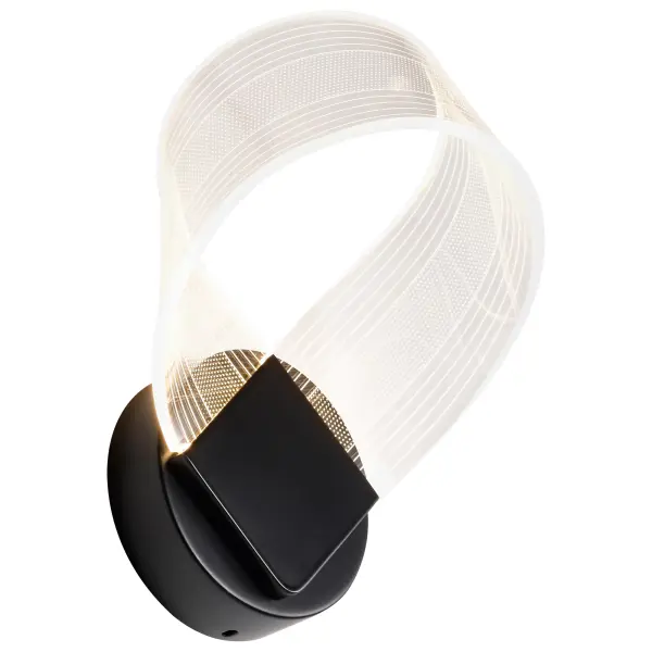 Artistic LED Wall Sconce with Sculptural Acrylic Design - Image 8