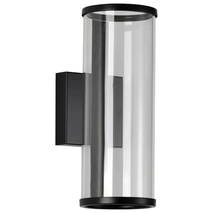 Vale 12" LED Wall Sconce in Matte Black - Image 1