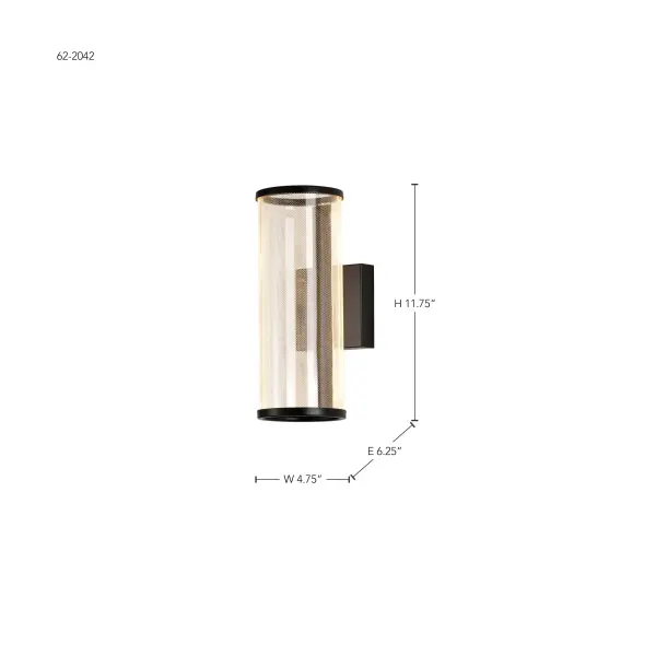 Vale 12" LED Wall Sconce in Matte Black - Image 19