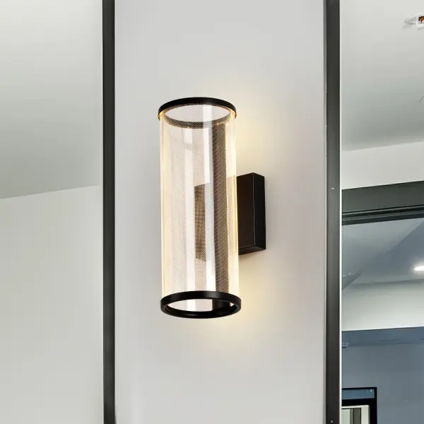 Vale 12" LED Wall Sconce in Matte Black - Image 3