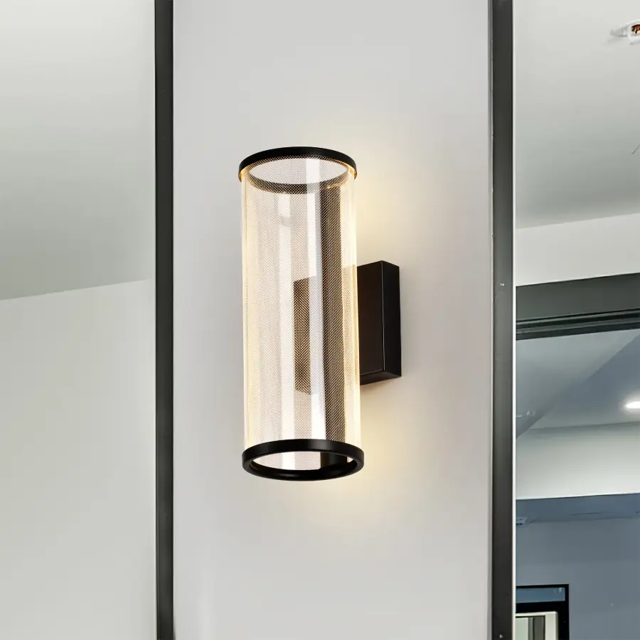 Vale 12" LED Wall Sconce in Matte Black - Image 3