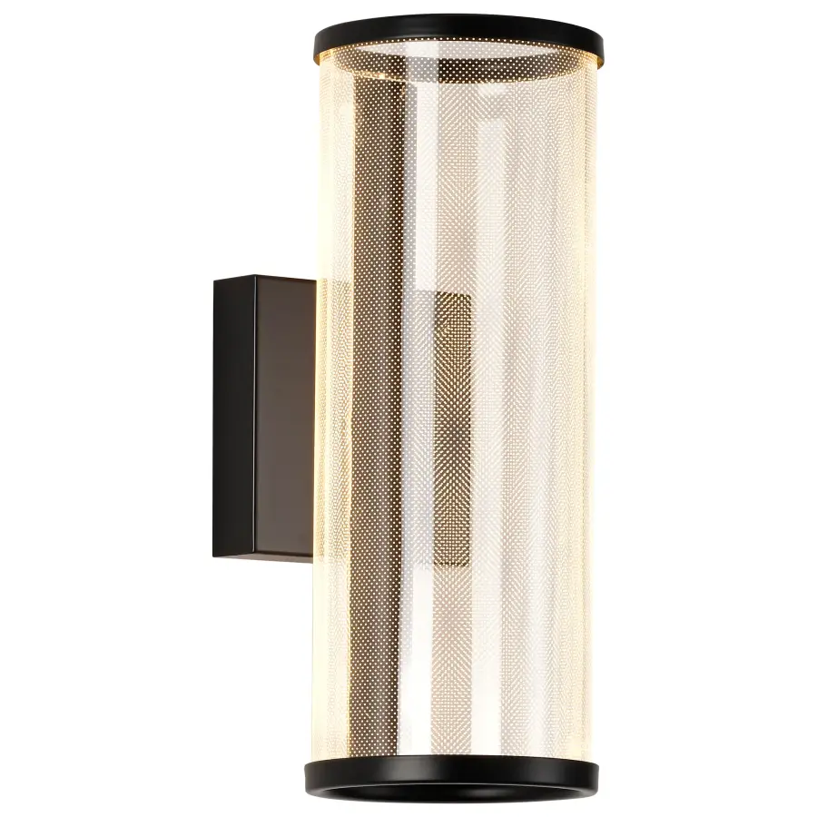 Vale 12" LED Wall Sconce in Matte Black - Image 4