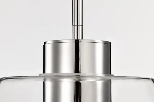 Edmond 14" LED Pendant in Polished Nickel with Clear Glass - Image 11