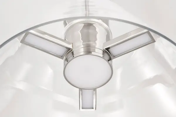 Edmond 14" LED Pendant in Polished Nickel with Clear Glass - Image 14