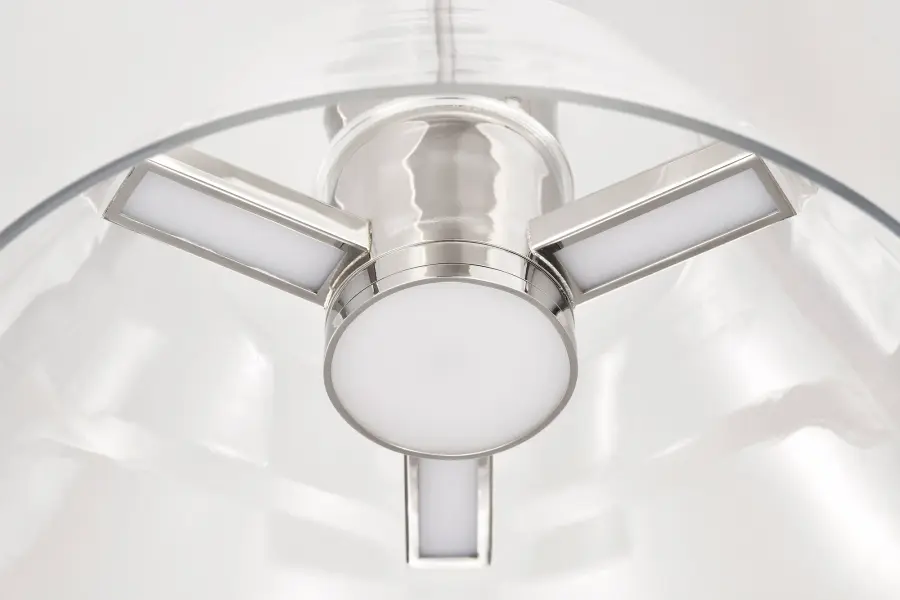 Edmond 14" LED Pendant in Polished Nickel with Clear Glass - Image 14