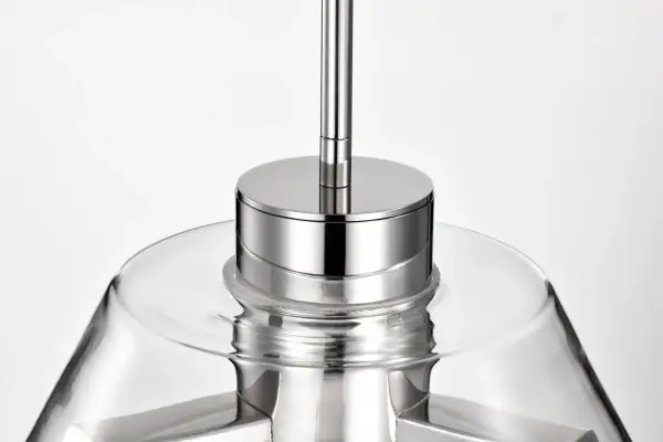 Edmond 14" LED Pendant in Polished Nickel with Clear Glass - Image 10