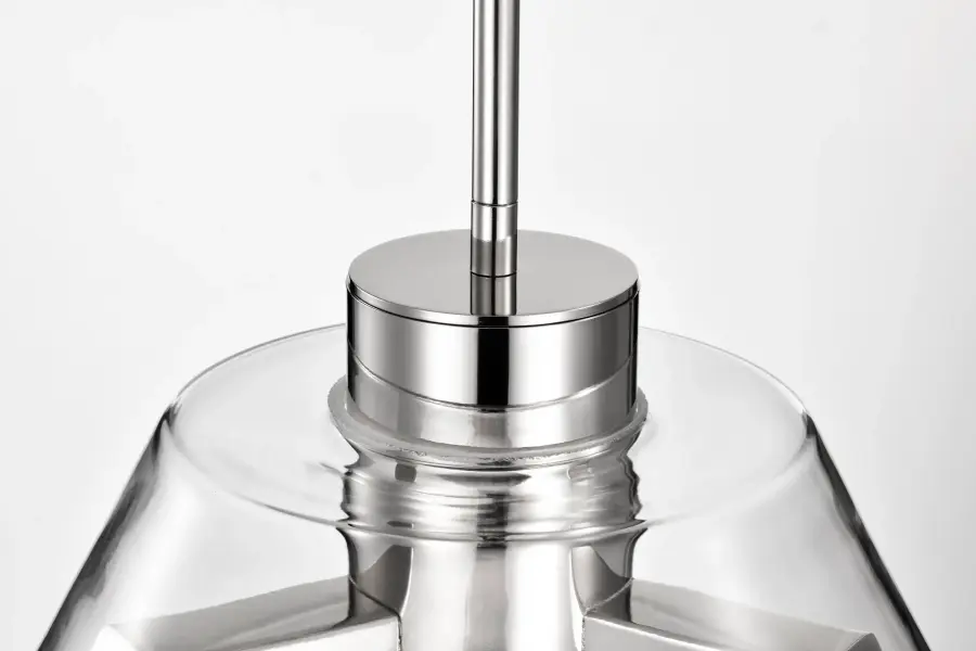 Edmond 14" LED Pendant in Polished Nickel with Clear Glass - Image 10