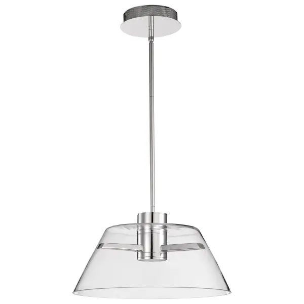 Edmond 17" LED Pendant in Polished Nickel - Image 5