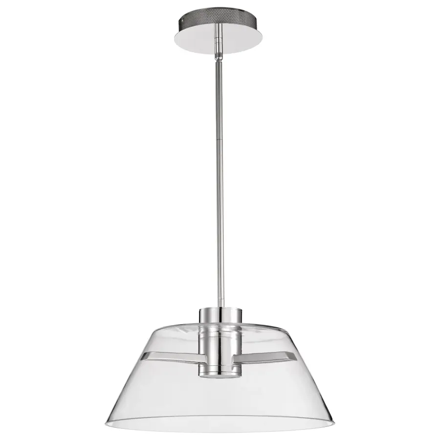 Edmond 17" LED Pendant in Polished Nickel - Image 5