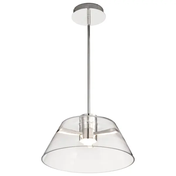 Edmond 17" LED Pendant in Polished Nickel - Image 7